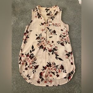Dynamite Floral Chiffon Tank Top